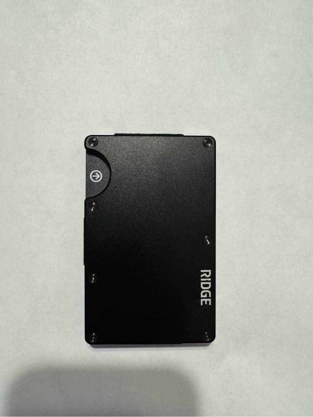 Ridge Slim Wallet & Card Holder - Matte Black